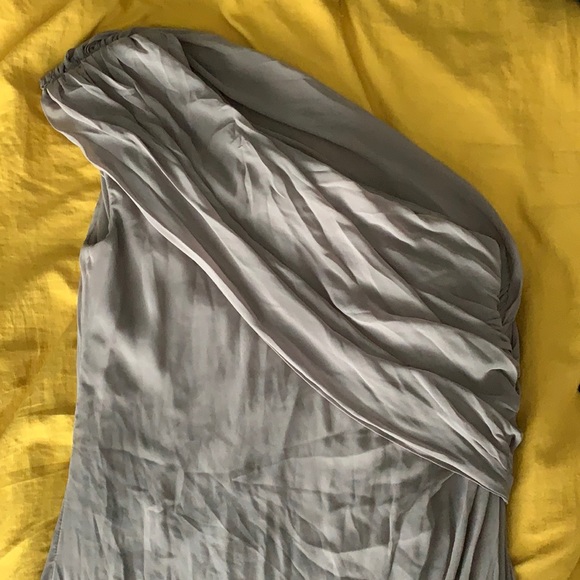 Dessy Collection Grey Gown - Picture 2 of 2